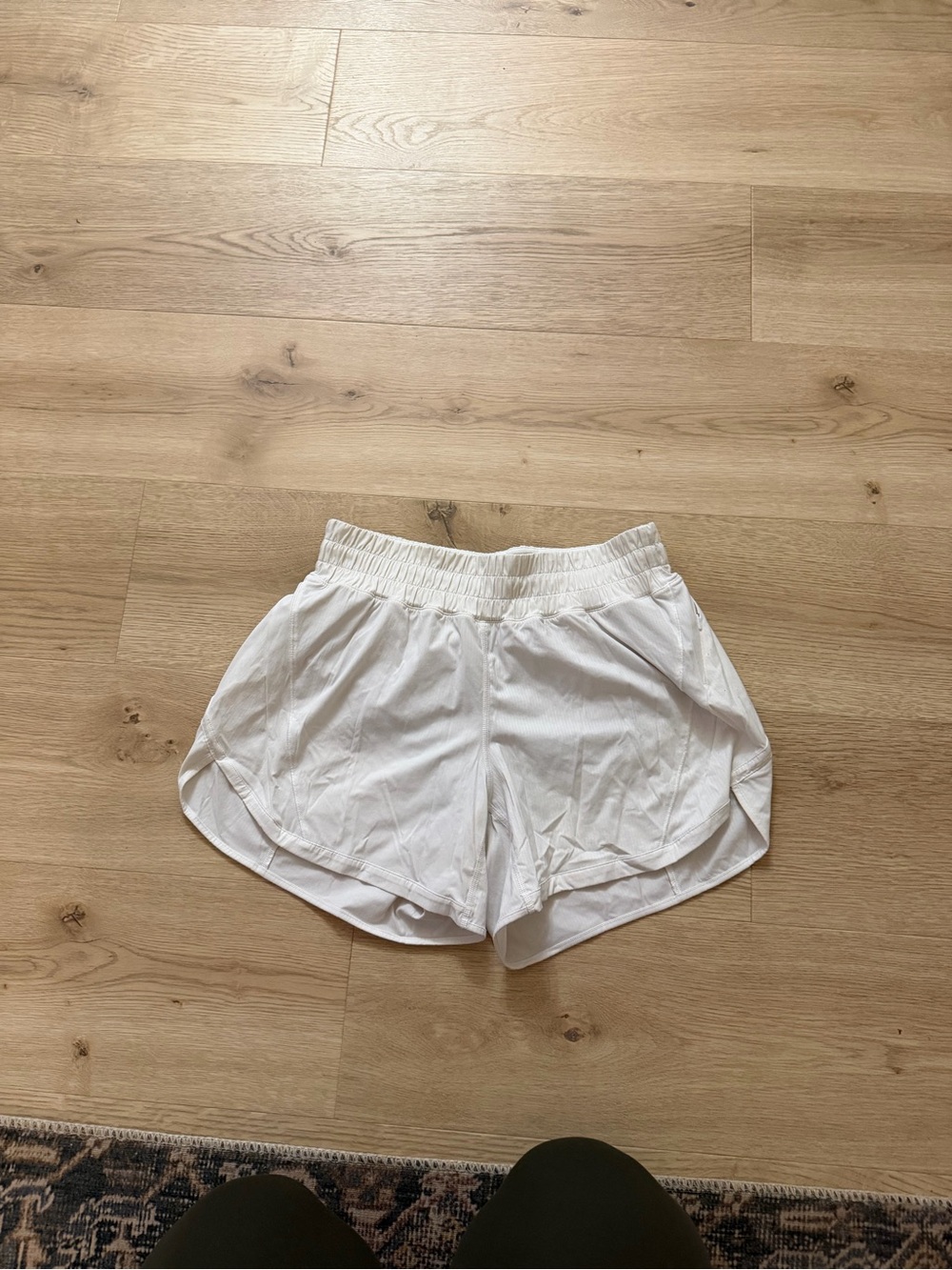 lululemon athletica White Women's 5 in track that Running Shorts